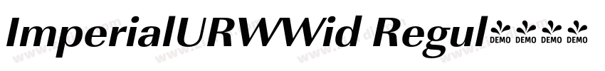 ImperialURWWid Regul字体转换